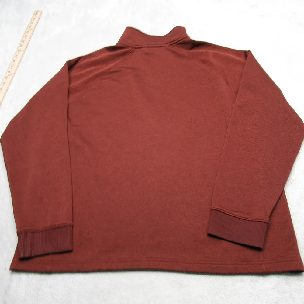 The North Face Fleece Mens XL Dark Copper 1/4 Zip Pullover‎ Jacket Hiking